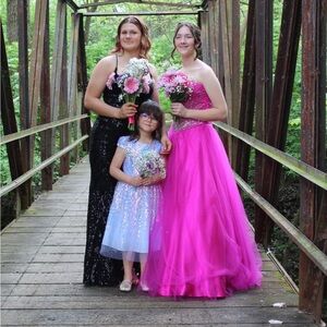Kiss pink formal dress